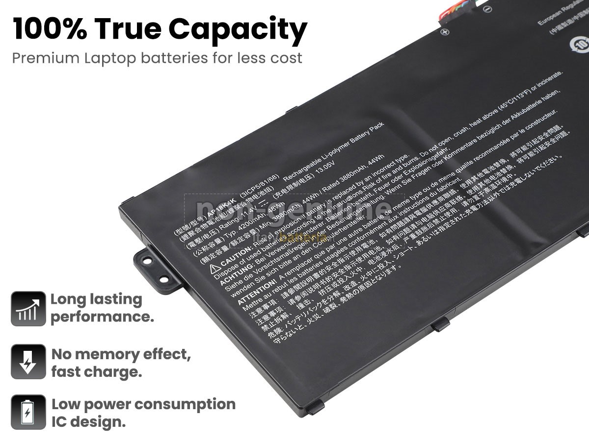 Batteria per portatile Acer Chromebook SPIN 311 R721T-28RM
