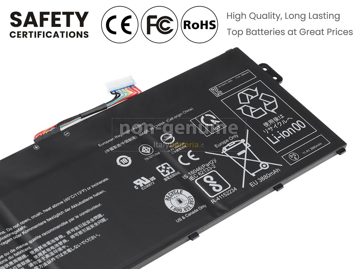 Batteria per portatile Acer Chromebook SPIN 311 R721T-28RM