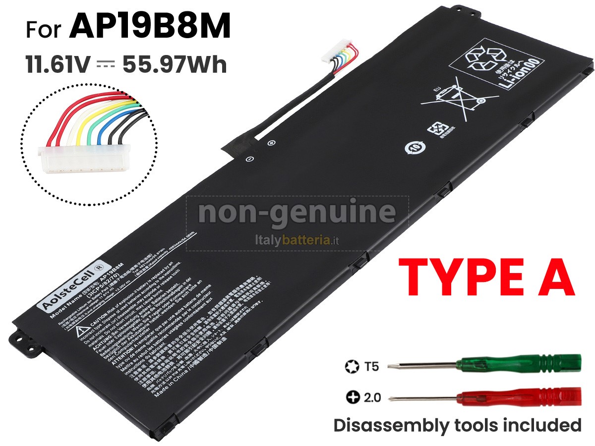 Batteria per Acer PORSCHE DESIGN BOOK RS AP714-51GT-71A4