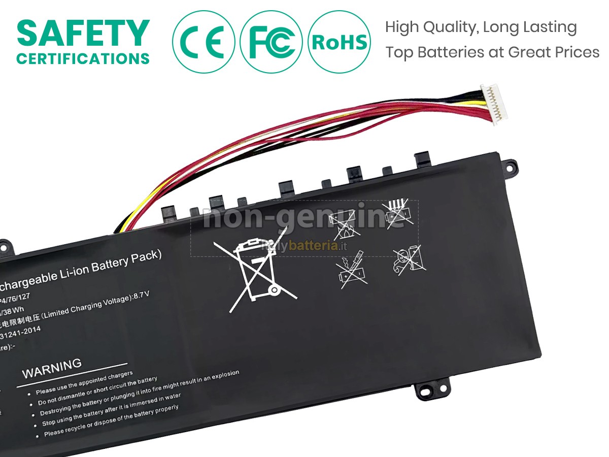 Batteria per Gateway U3576127PV-2S1P
