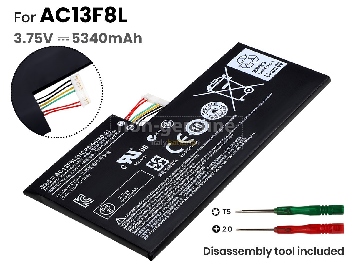 Batteria per portatile Acer Iconia W4-820-2668
