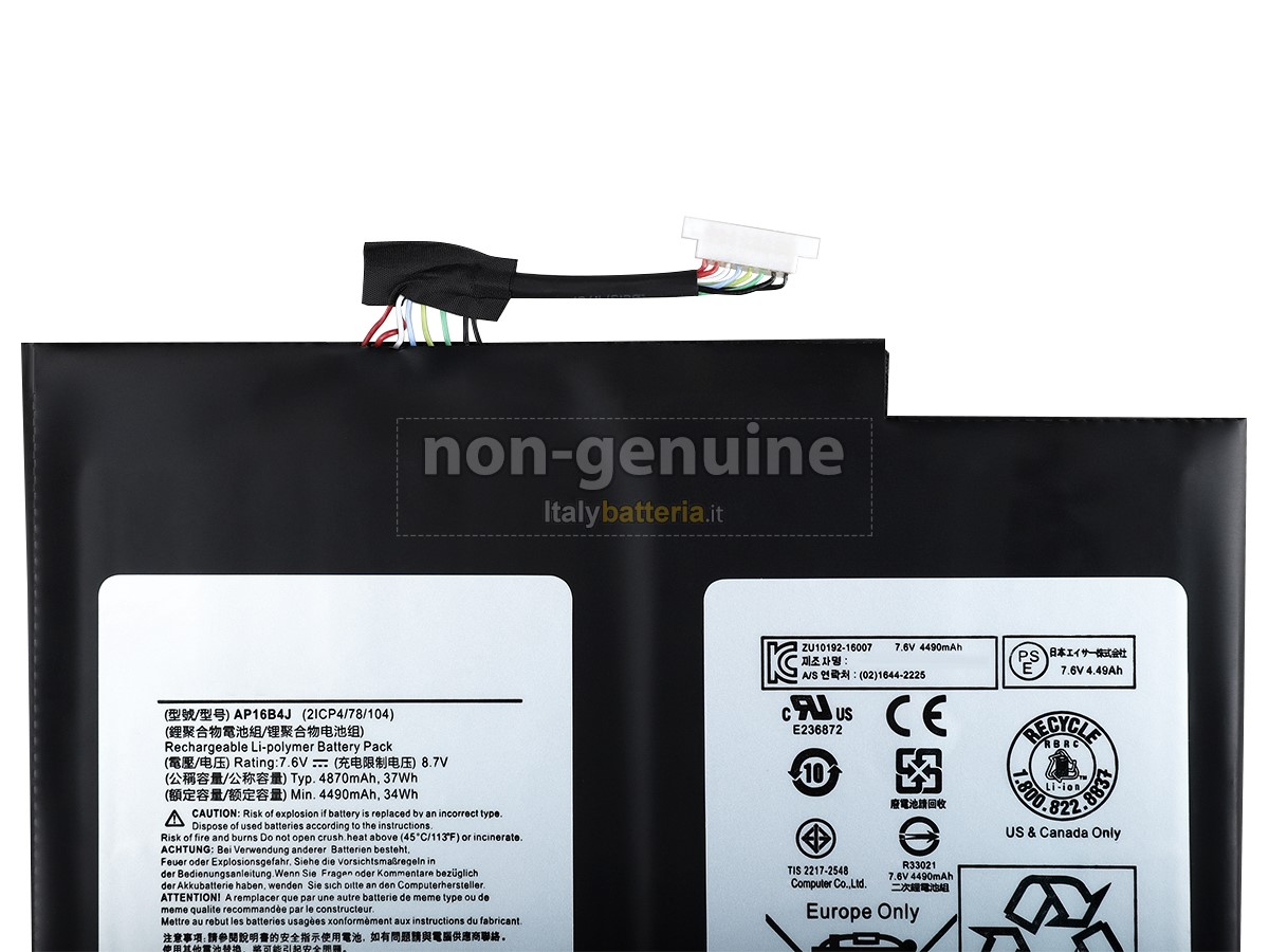 Batteria per portatile Acer Aspire SWITCH ALPHA 12 SA5-271-30BC