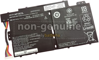 4030mAh batteria per Acer AP15C3L(2ICP4/91/91) 