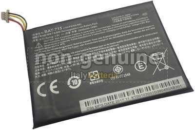 2640mAh batteria per Acer Iconia Tab B1-A71 8GB 