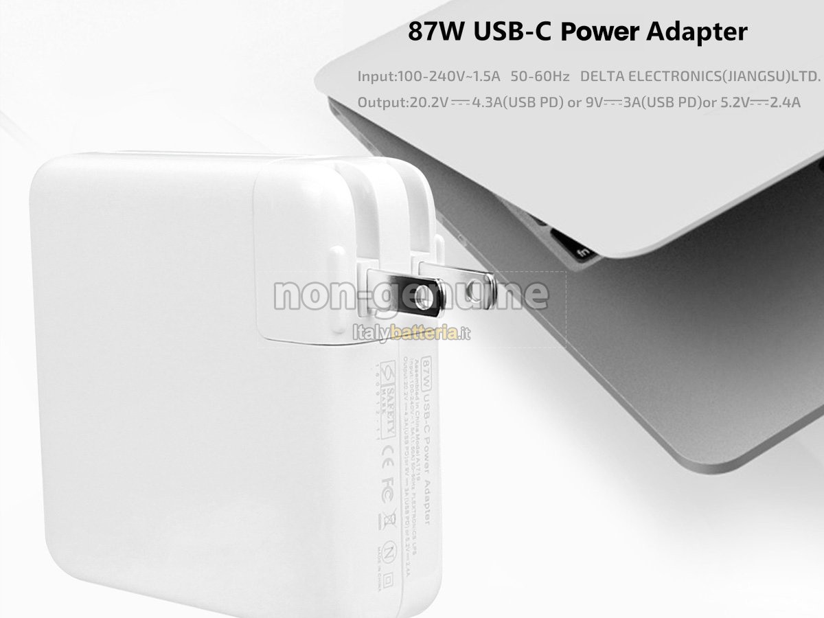 Adattatore per Apple 87W 20.2V-4.3A USB-C