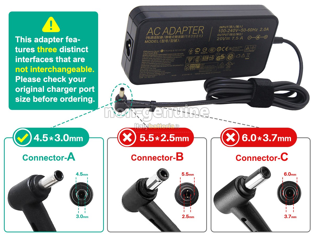 Adattatore per Asus A17-150P1A