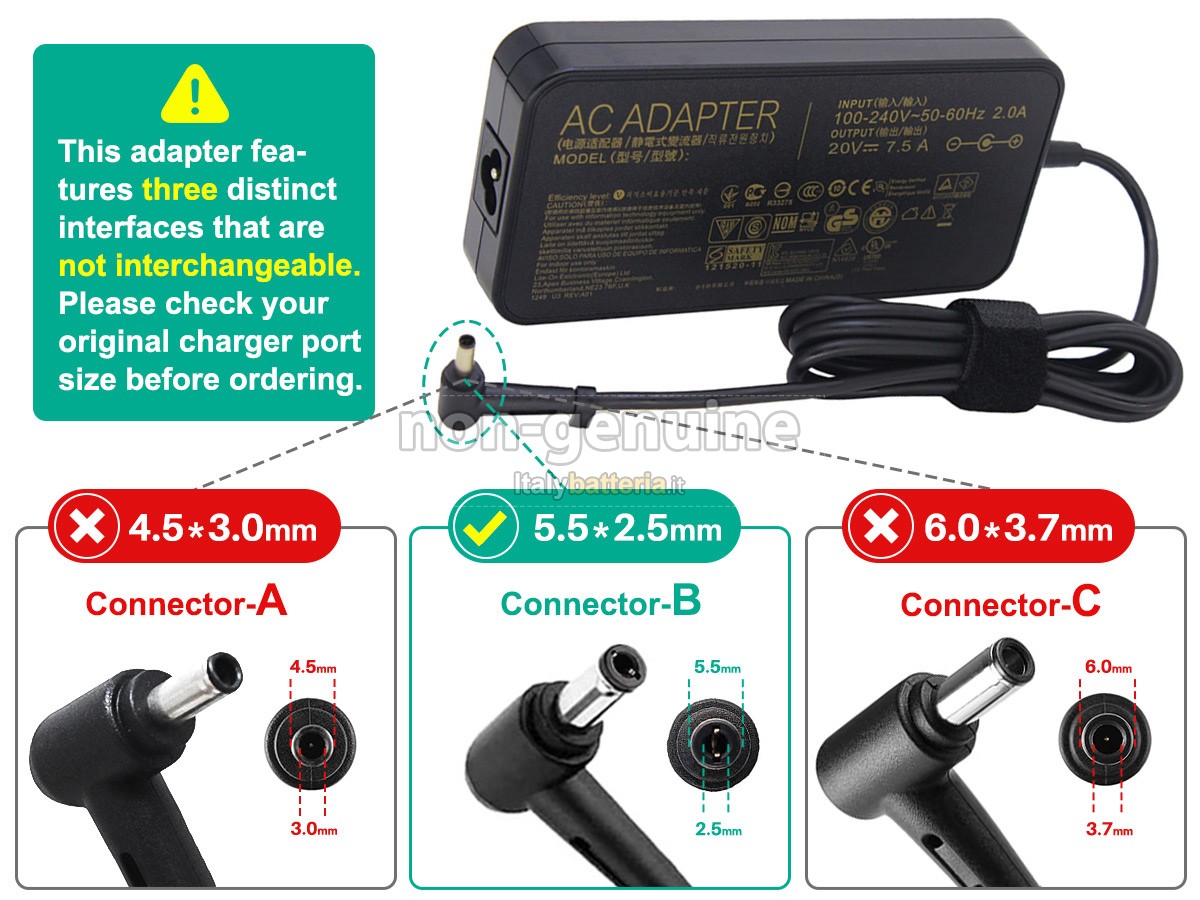 Adattatore per Asus A17-150P1A