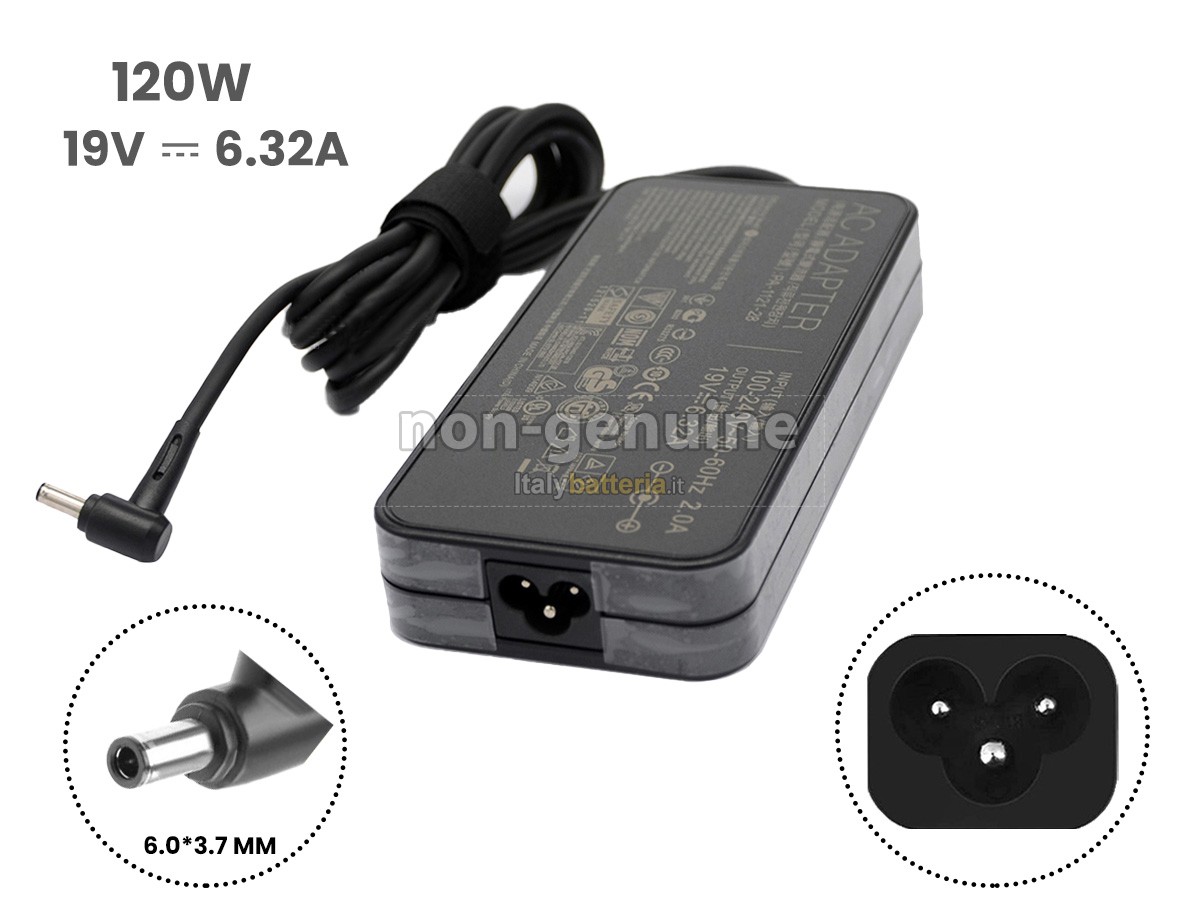 Adattatore per Asus 19V 6.32A 120W 6.0*3.7MM