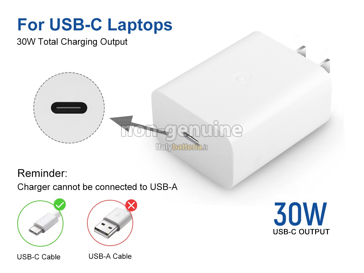 Adattatore per Google 30W USB-C POWER CHARGER