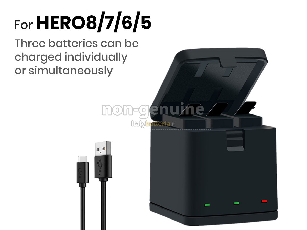Adattatore per GoPro 3-CHANNEL CHARGER