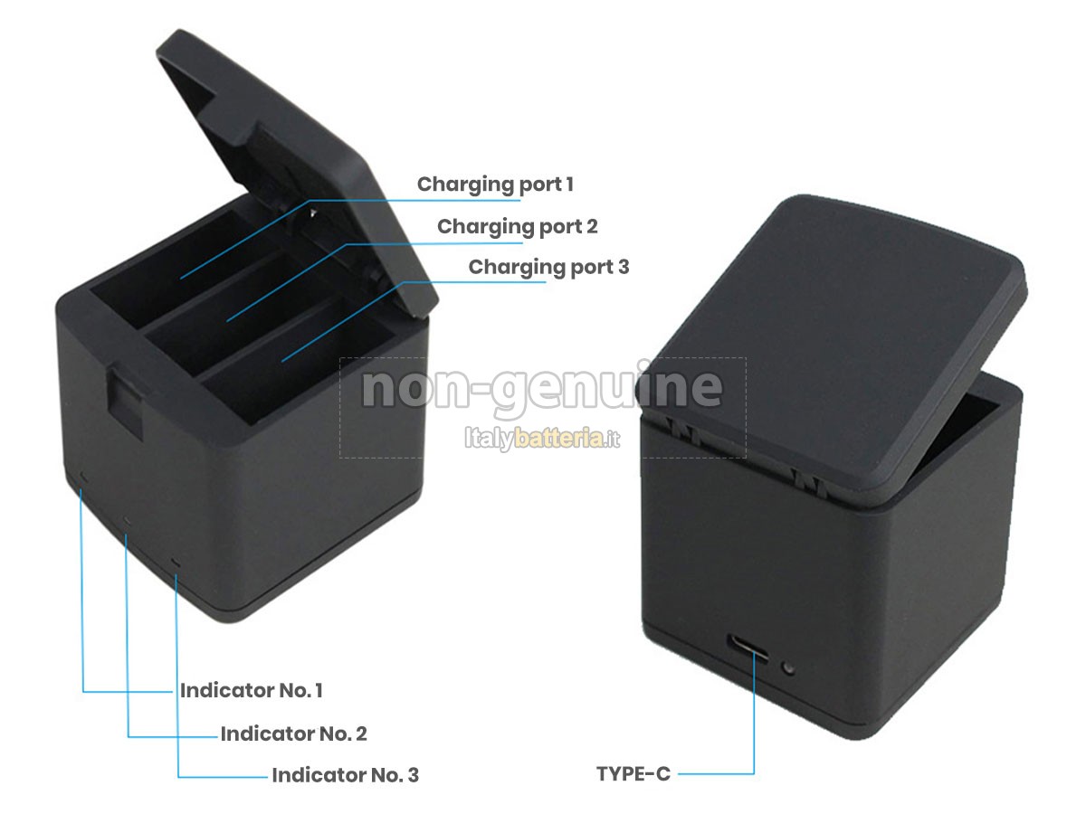 Adattatore per GoPro 3-CHANNEL CHARGER