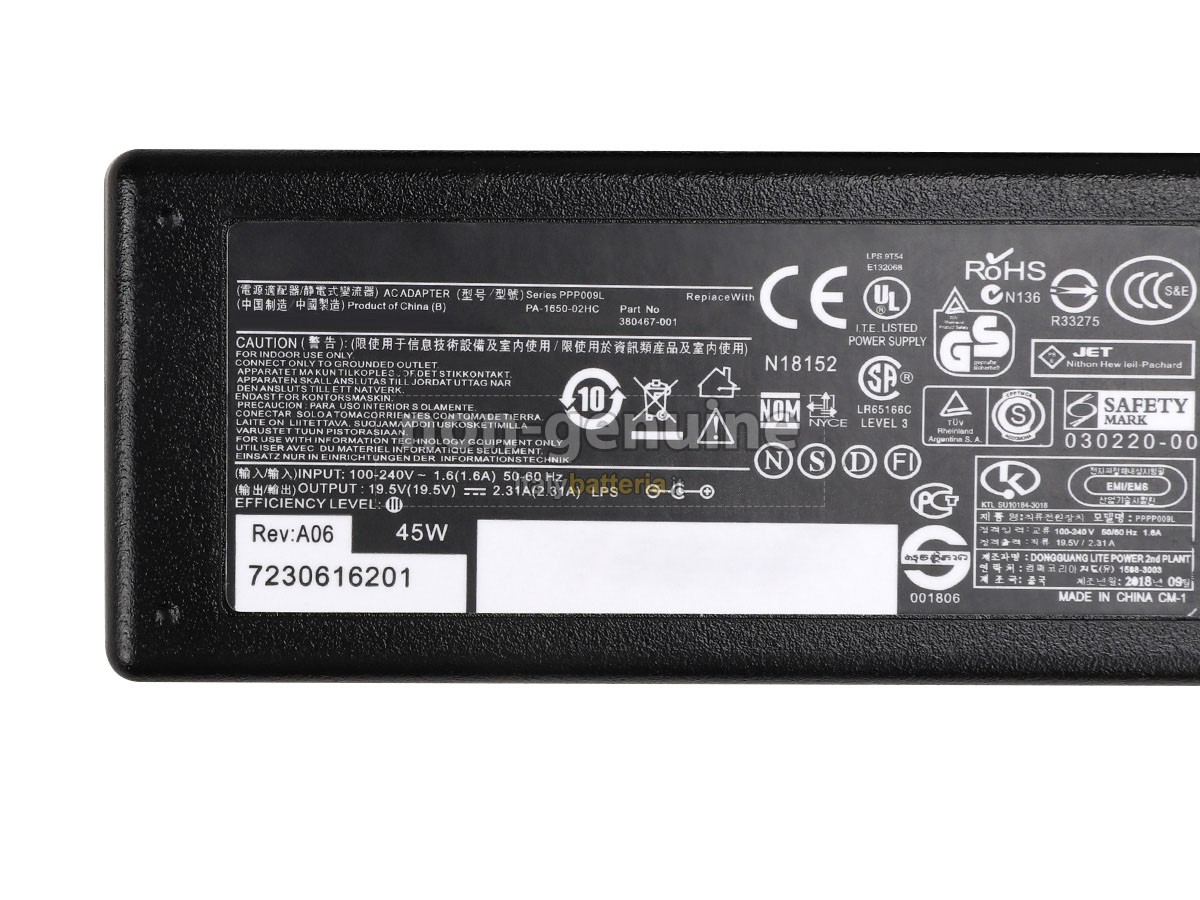 Adattatore per HP HSTNN-LA40