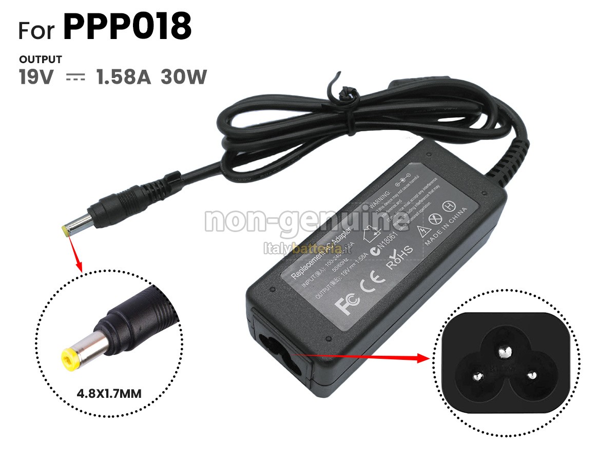 Adattatore per HP 30W 19V-1.58A YELLOW