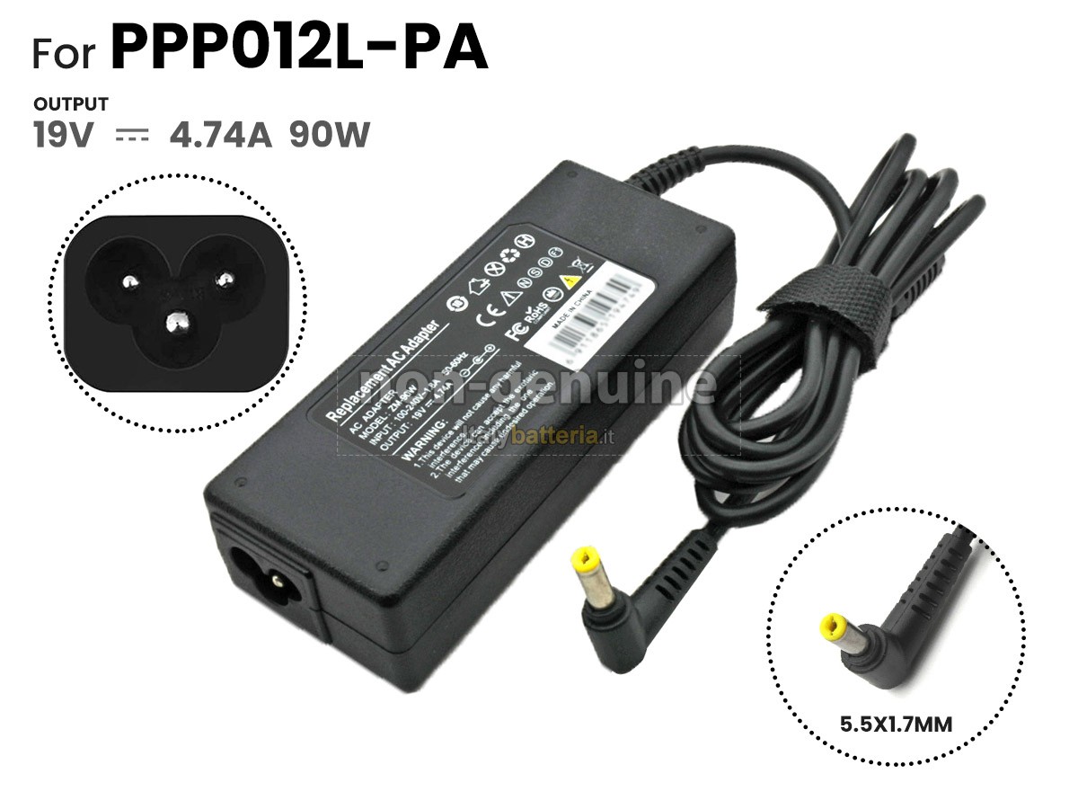 Adattatore per HP 90W 19V-4.74A YELLOW