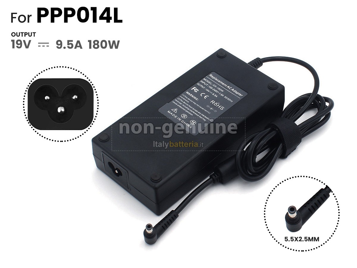 Adattatore per HP 180W 19V-9.5A 100-240V~1.5A 50/60HZ