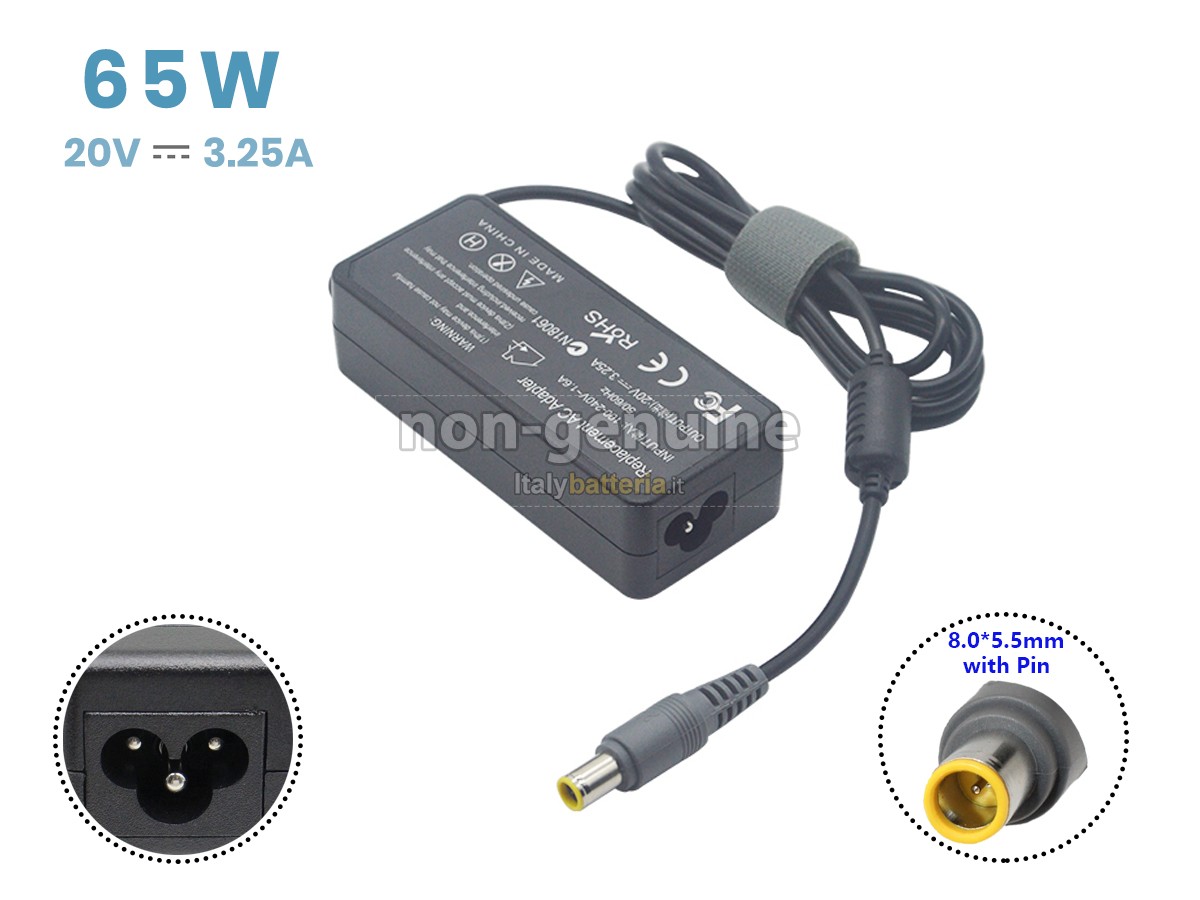 Adattatore per Lenovo 20V 3.25A 65W 8.0*5.5MM