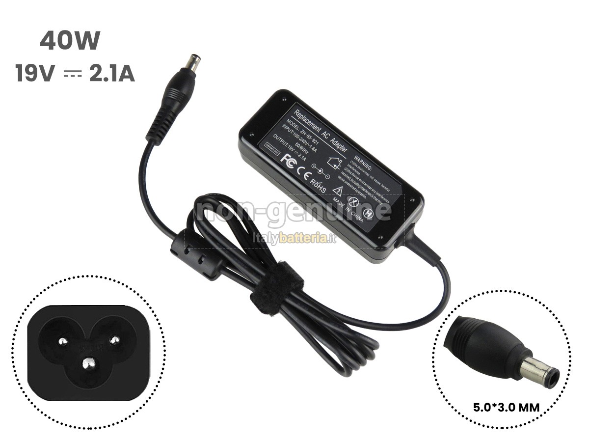 Adattatore per Samsung 19V 2.1A 40W 5.0*3.0MM