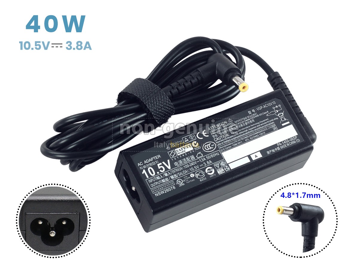 Adattatore per Sony 10.5V 3.8A 40W 4.8*1.7MM