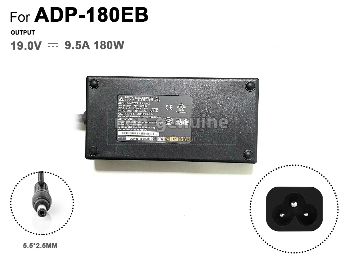 Adattatore per Toshiba 180W 19V 9.5A 5.5*2.5MM