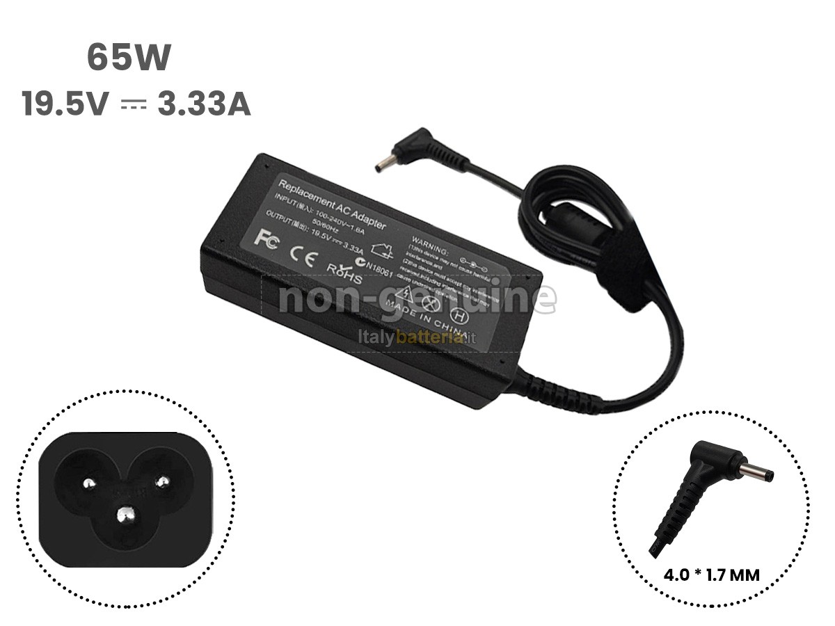 Adattatore per XiaoMi 19.5V 3.33A 65W 4.0*1.7MM