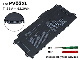  Batteria sostitutive per hp PV03XL 
