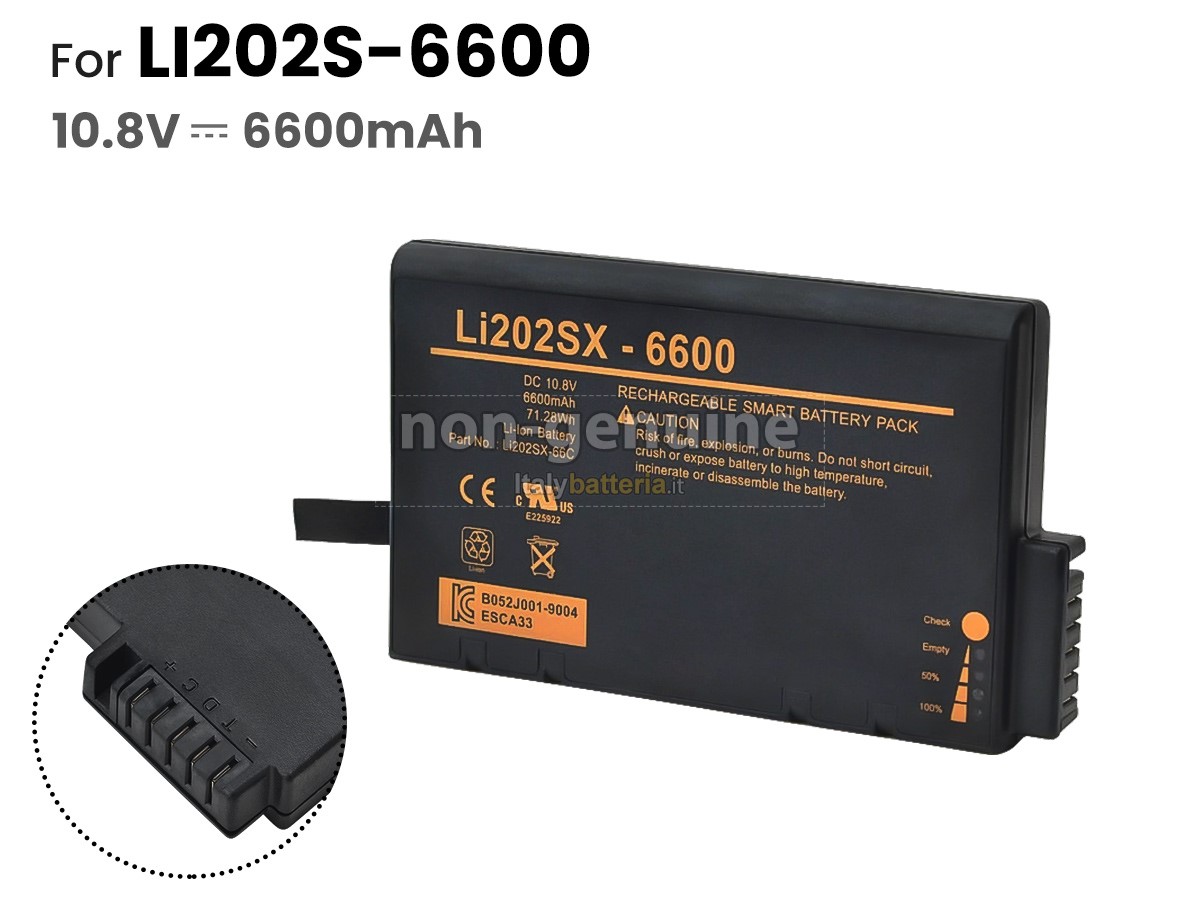 Batteria per portatile Agilent LI202S-6600