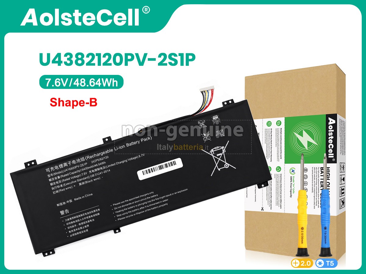 Batteria AolsteCell U4382120PV-2S1P
