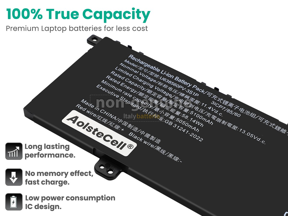Batteria per AolsteCell U638560PV-3S1P
