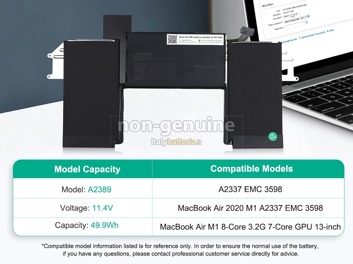 Batteria per Apple MGN63LL/A*