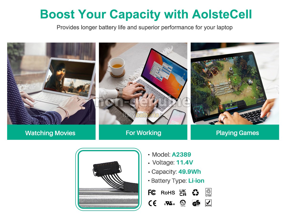 Batteria per Apple MGN63LL/A*