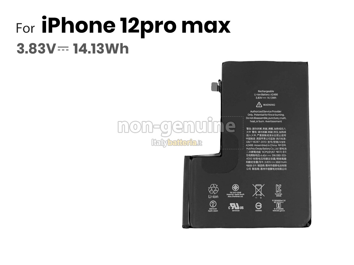 Batteria per Apple IPHONE 12 PRO MAX