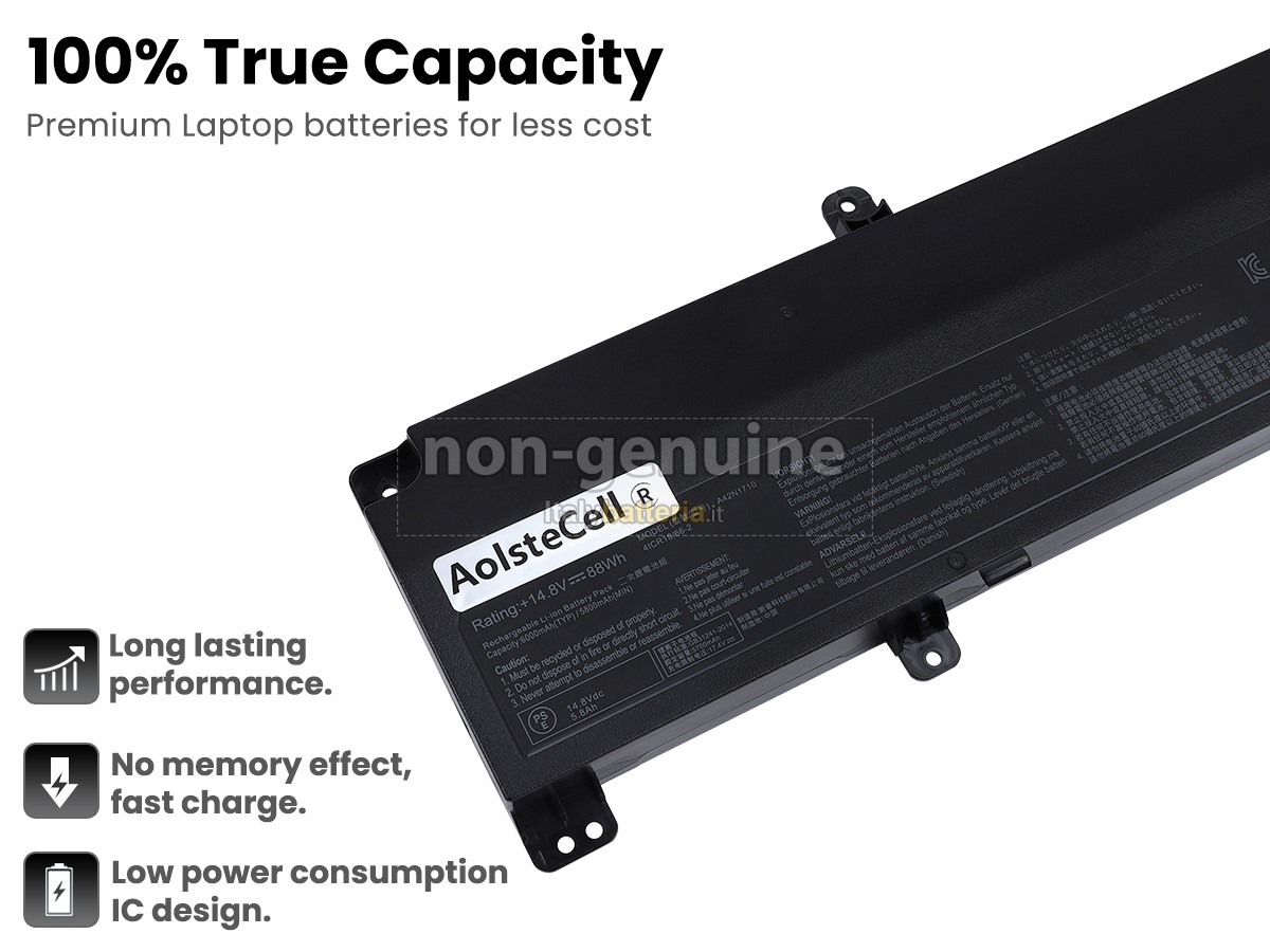 Batteria per portatile Asus Rog STRIX GL702VI-BA036T