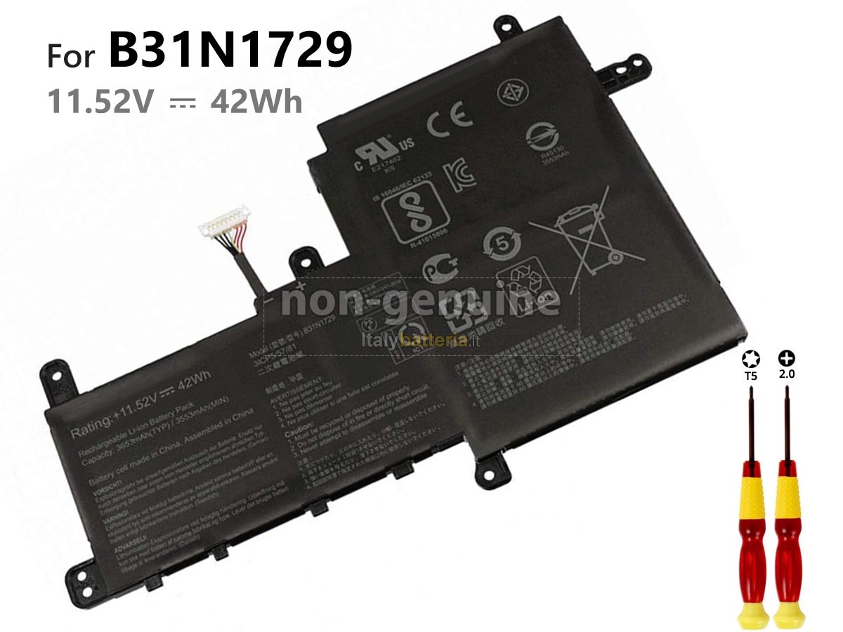 Batteria per portatile Asus VivoBook S530U