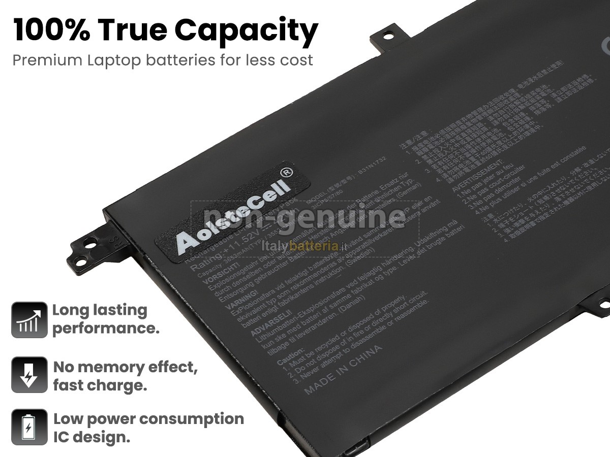 Batteria per portatile Asus B31N1732