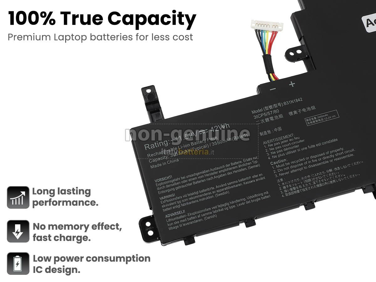 Batteria per portatile Asus VivoBook S15 S531FA