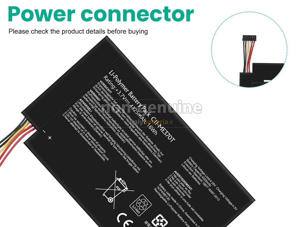 Batteria Asus C11-ME370T-T1