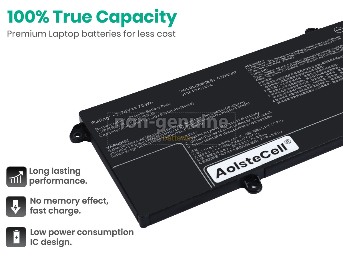 Batteria per Asus VivoBook S 15 OLED S5507QA-MA091W