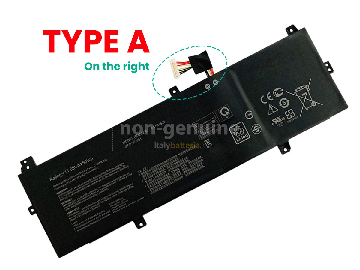Batteria Portatile Asus C31N1824 Li-Polymer, 11.55V, 48Wh - Www - Foto 2