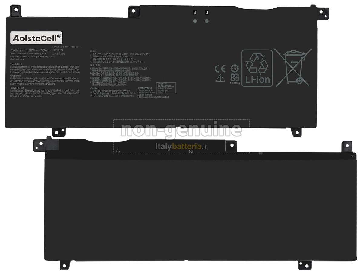 Batteria per Asus ProART PZ13 HT5306Q