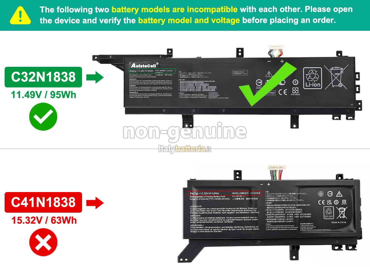 Batteria Asus ProART STUDIOBook Pro X W730G2T