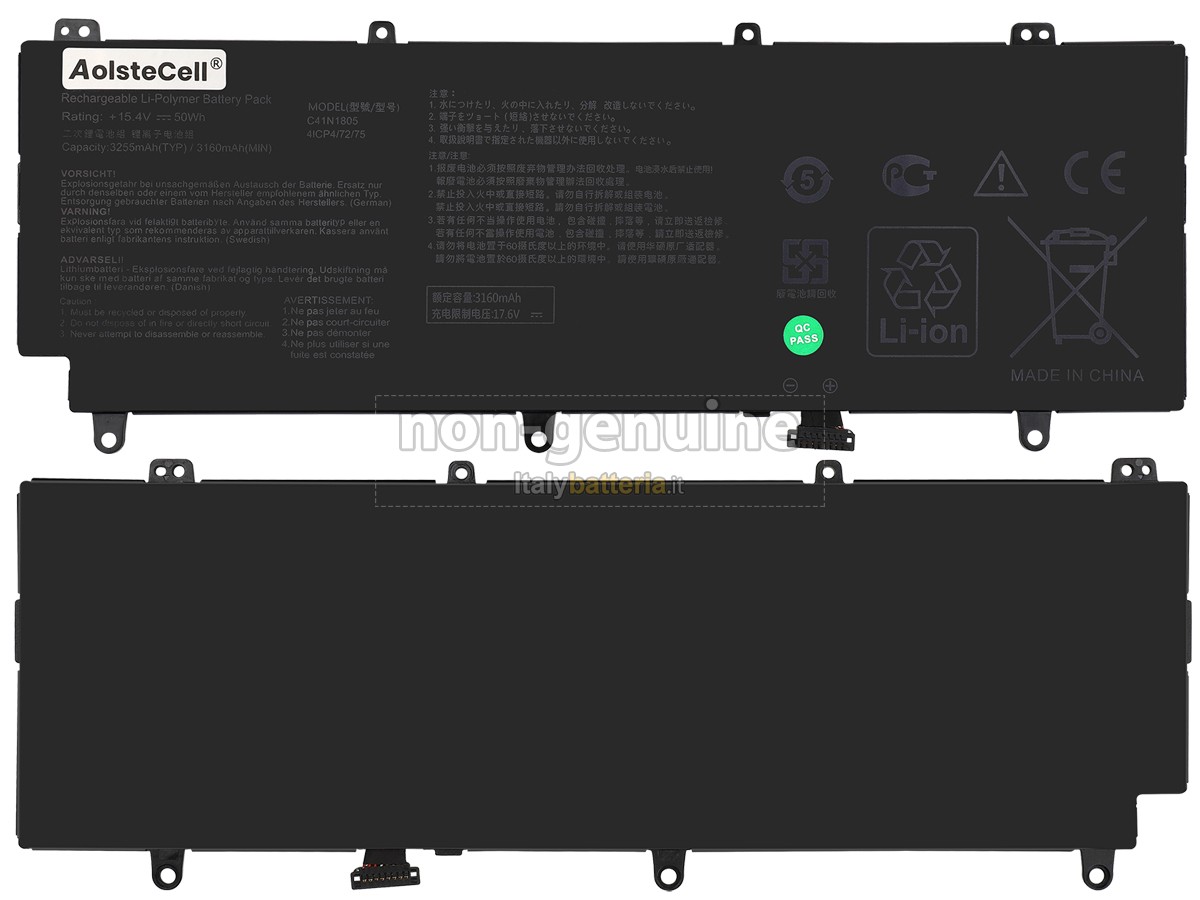 Batteria per Asus Rog ZEPHYRUS S GX531GM-ES005T