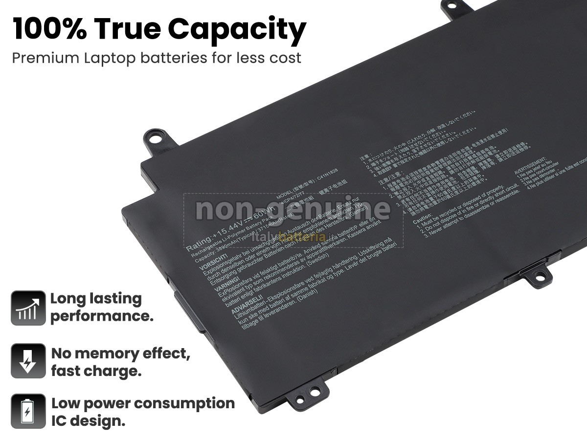 Batteria per portatile Asus Rog ZEPHYRUS S GX531GXR