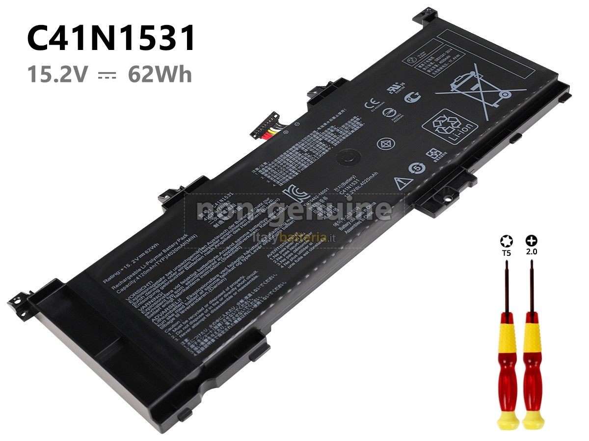 Batteria per portatile Asus GL502VY-FI063T