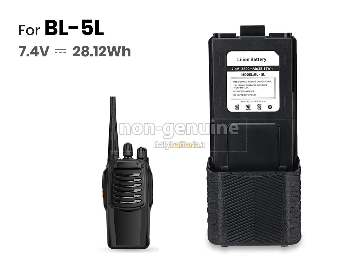 Batteria per portatile Baofeng UV-5R V2+