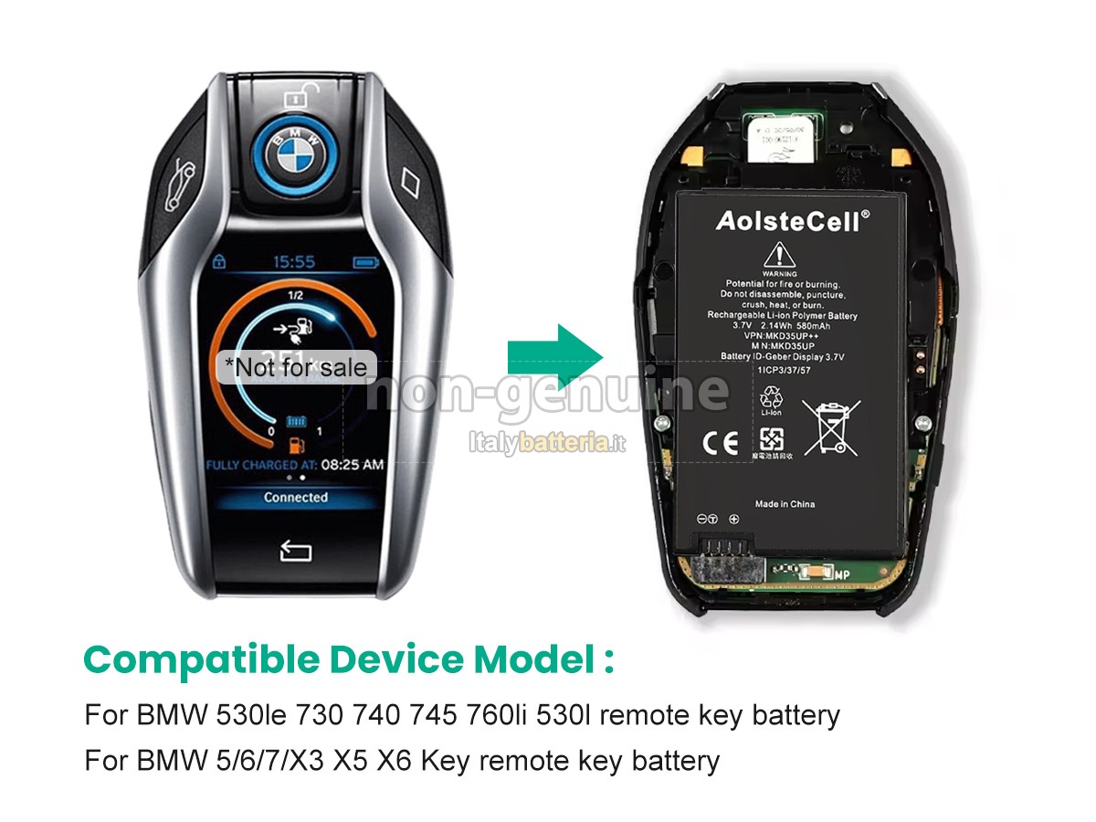 Batteria per BMW DISPLAY KEY