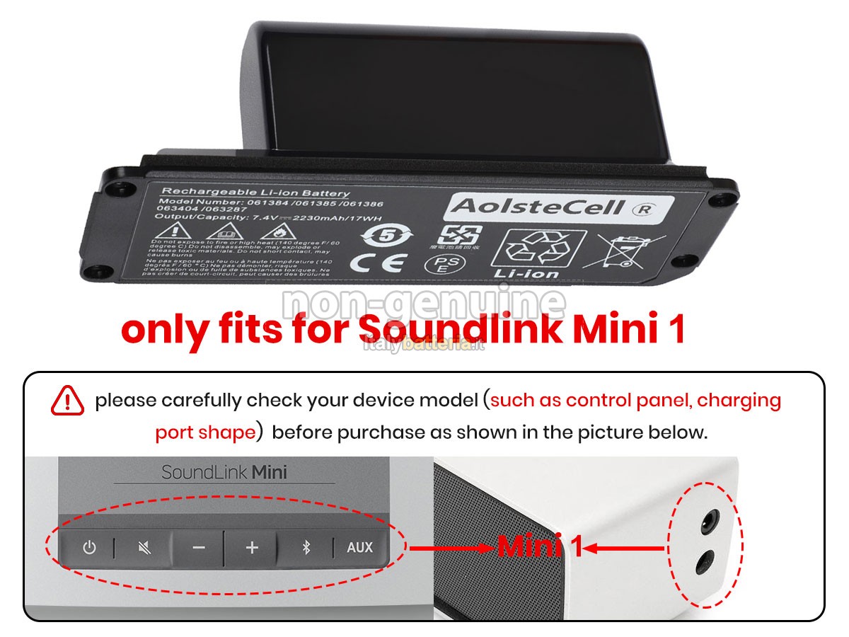 Batteria per Bose SOUNDLINK MINI BLUETOOTH SPEAKER ONE