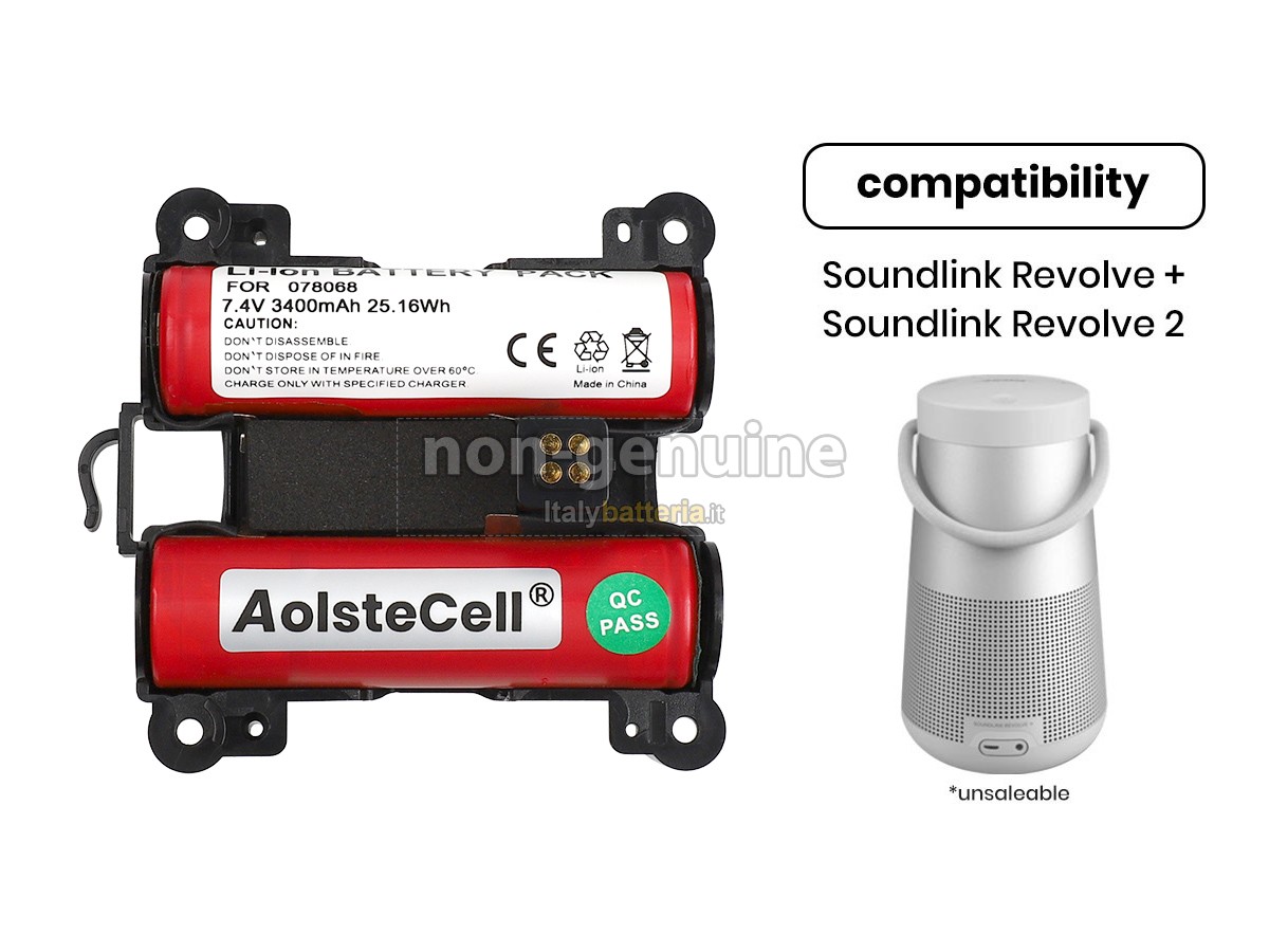Batteria per Bose SOUNDLINK REVOLVE+ II
