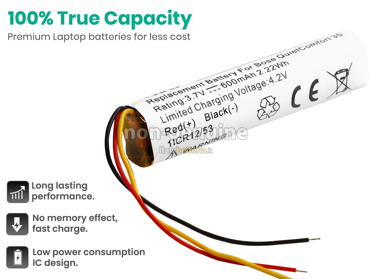 Batteria per Bose QUIETCOMFORT 35 II