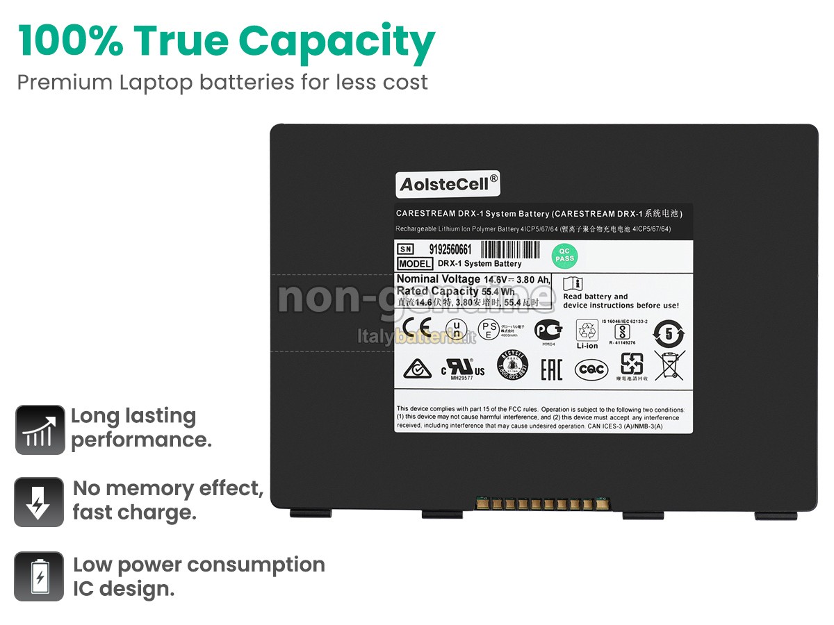 Batteria per Carestream 441400052