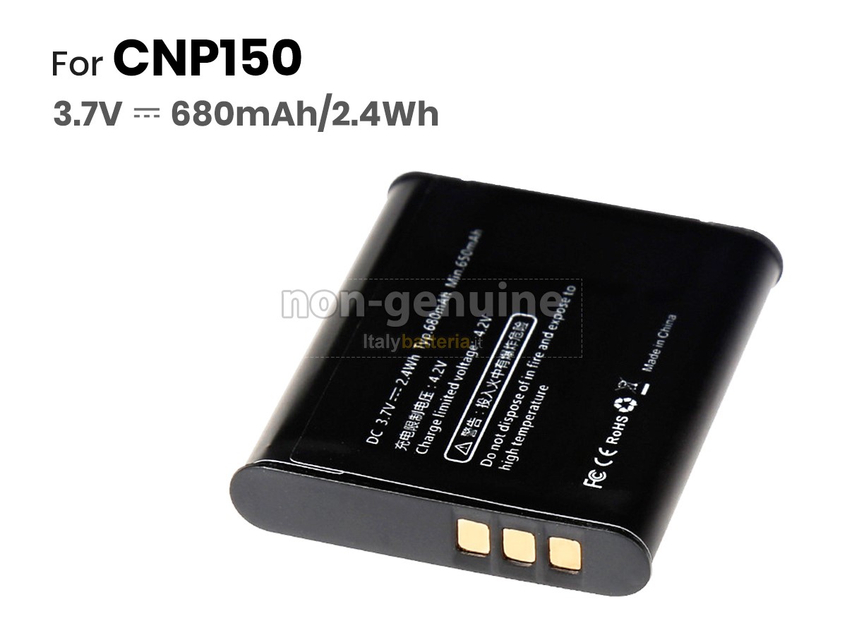 Batteria per portatile Casio EXILIM EX-TR10WE